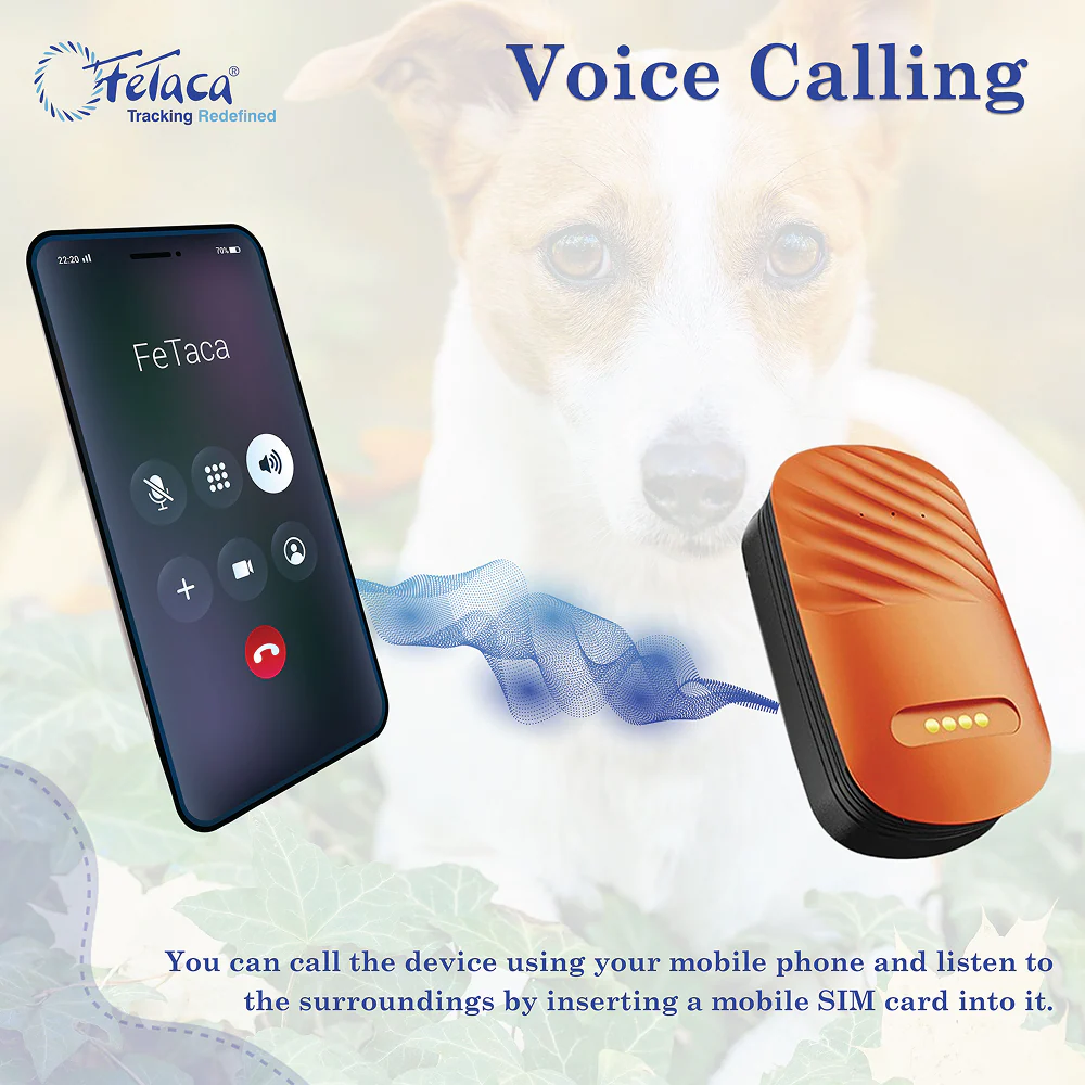 FeTaca Smart 4G GPS Tracker with Lifetime Free Tracking & 1 Year Data SIM Subscription for Dogs and Cats (Orange) - Image 7