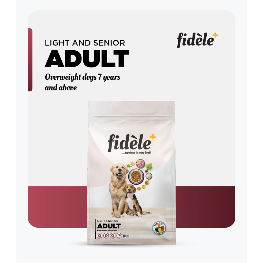 Fidele Plus Adult Light & Senior Dog Dry Food - Image 4