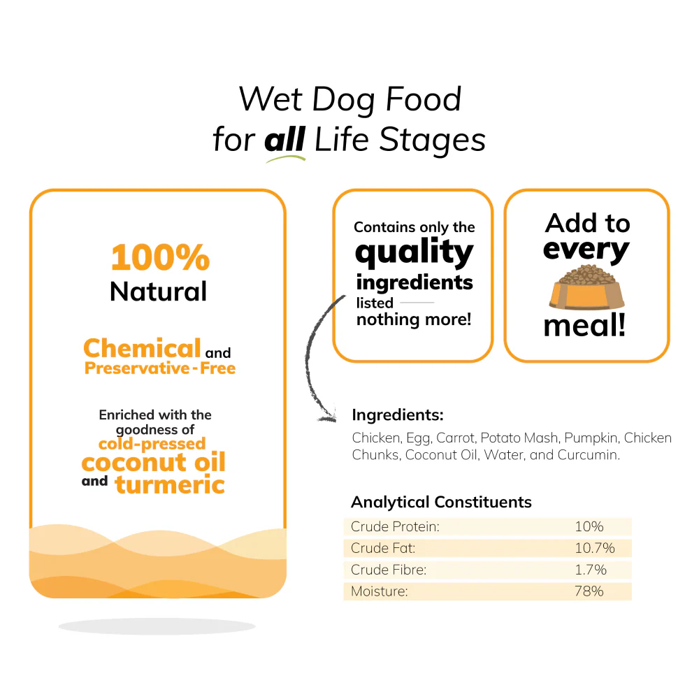 Fidele Plus Fresh Chicken & Egg with Vegetables Dog Wet Food - Image 5