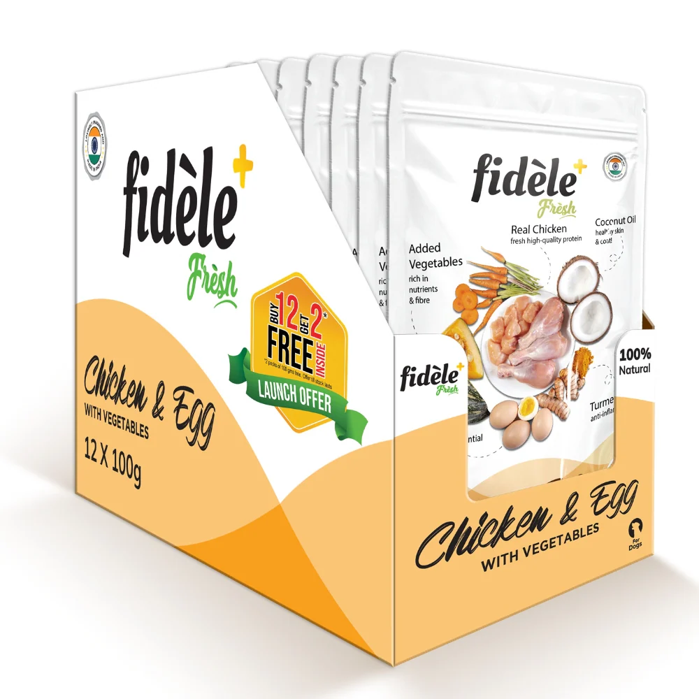 Fidele Plus Fresh Chicken & Egg with Vegetables Dog Wet Food - Image 17