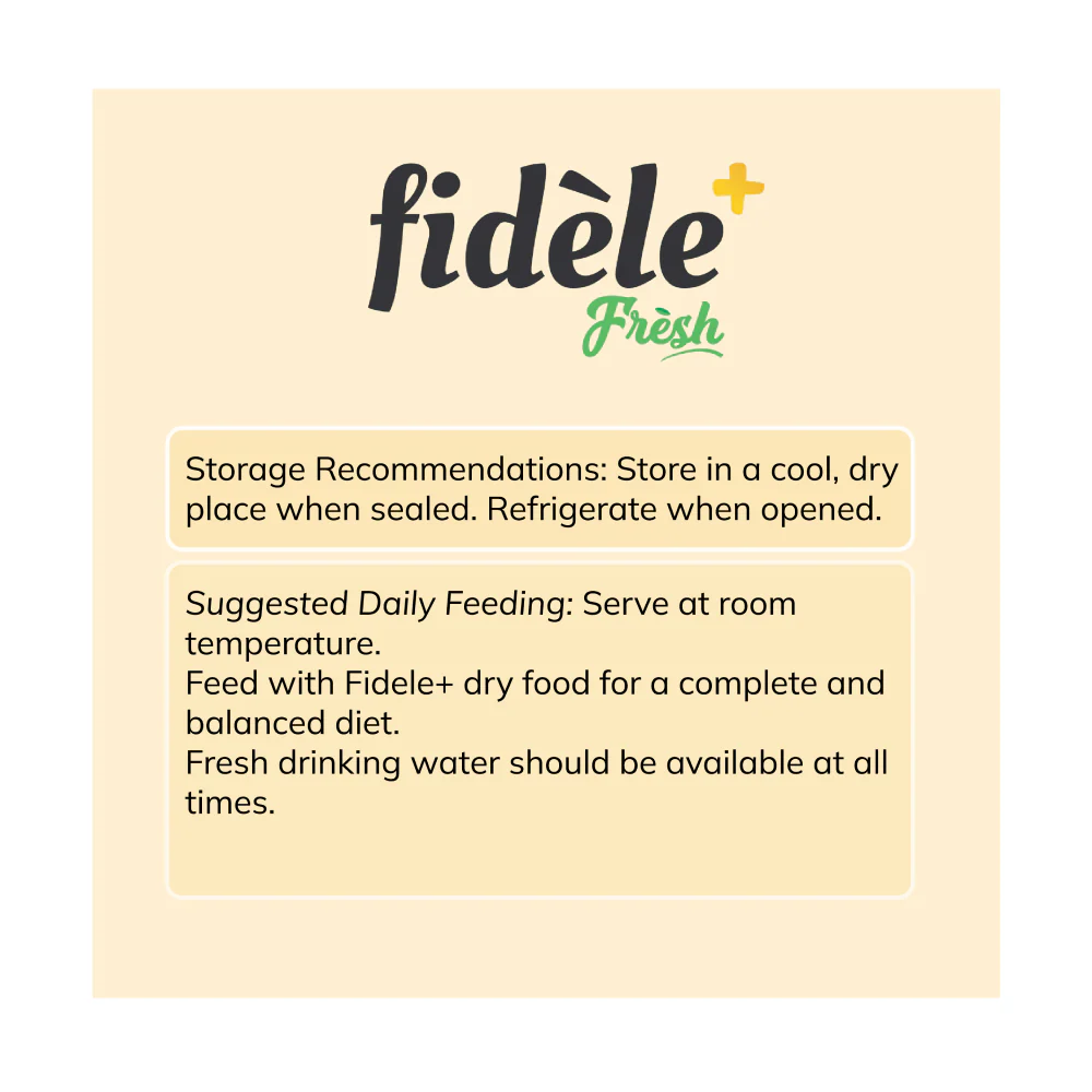 Fidele Plus Fresh Chicken & Egg with Vegetables Dog Wet Food - Image 2