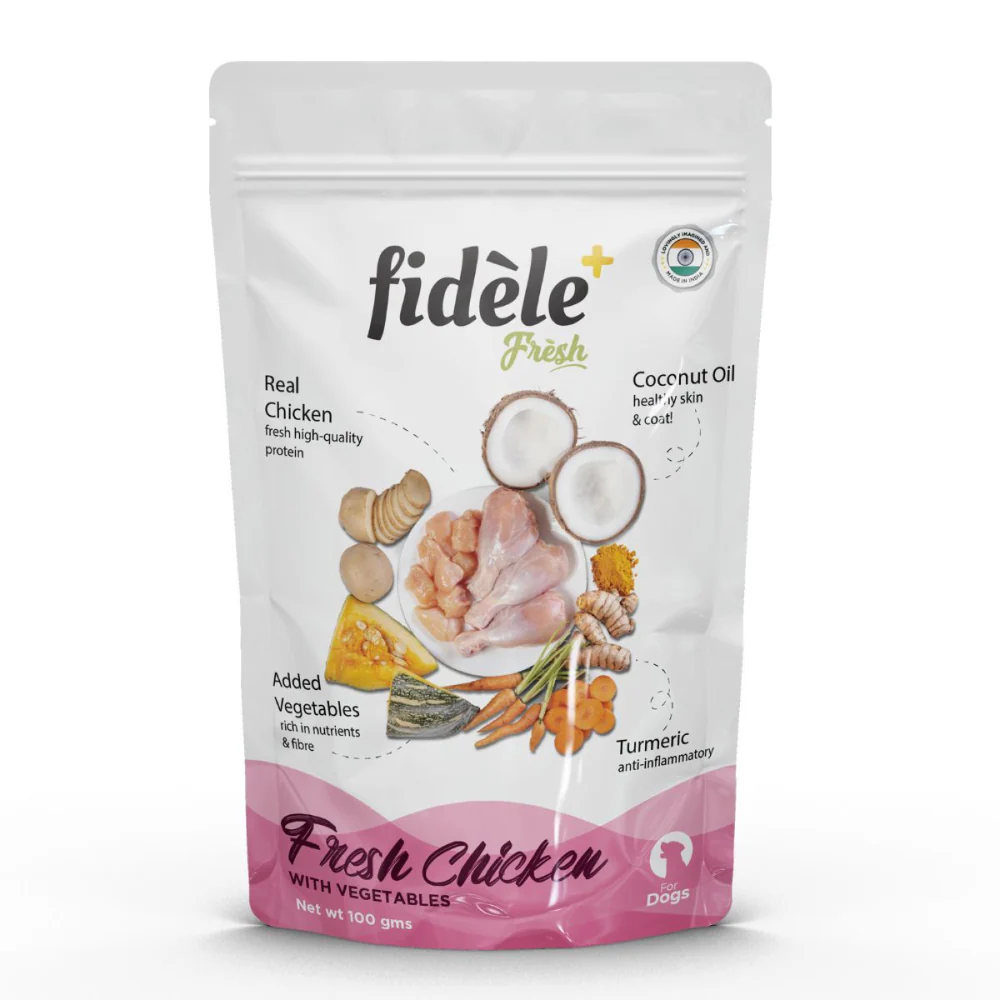 Fidele Plus Fresh Chicken with Vegetables Dog Wet Food - Image 2