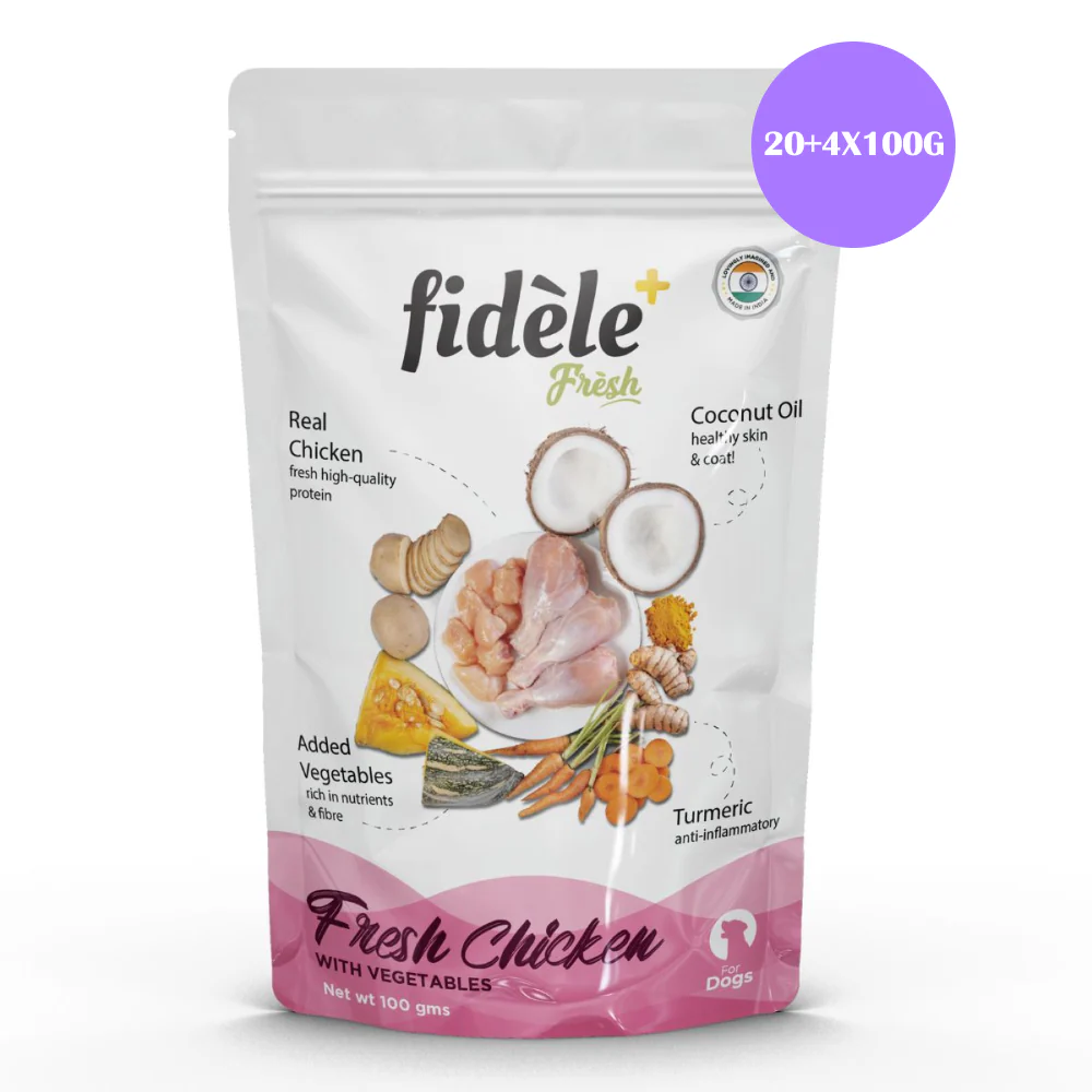 Fidele Plus Fresh Chicken with Vegetables Dog Wet Food - Image 20