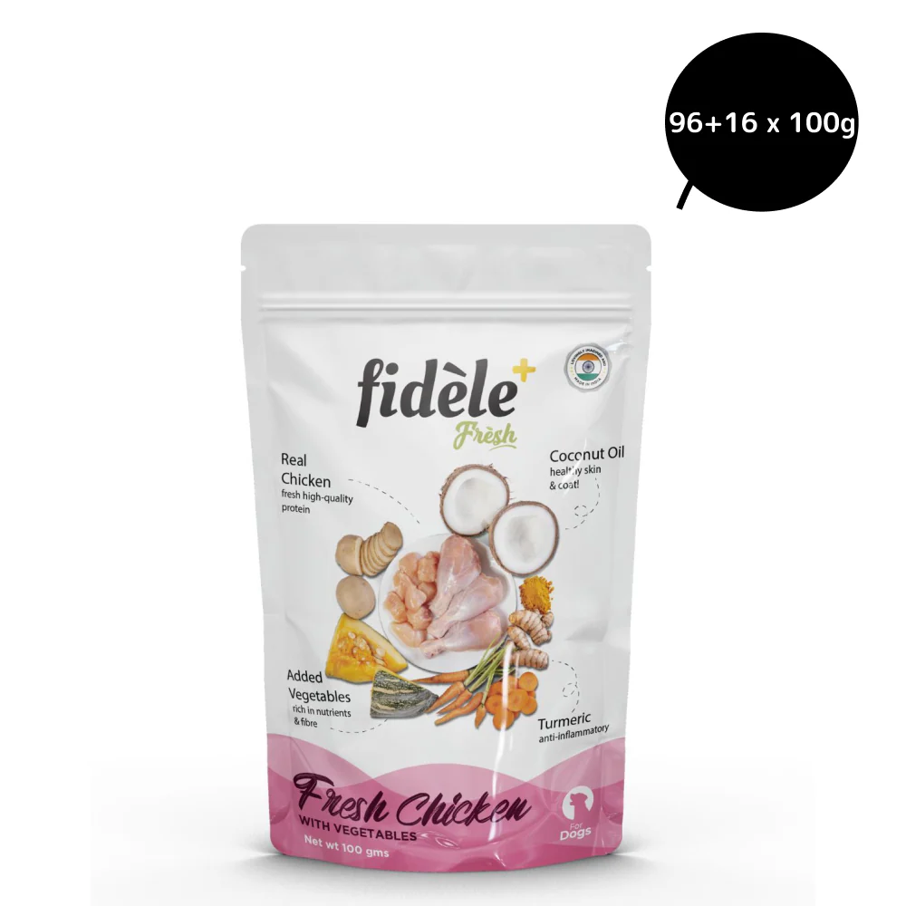 Fidele Plus Fresh Chicken with Vegetables Dog Wet Food - Image 18