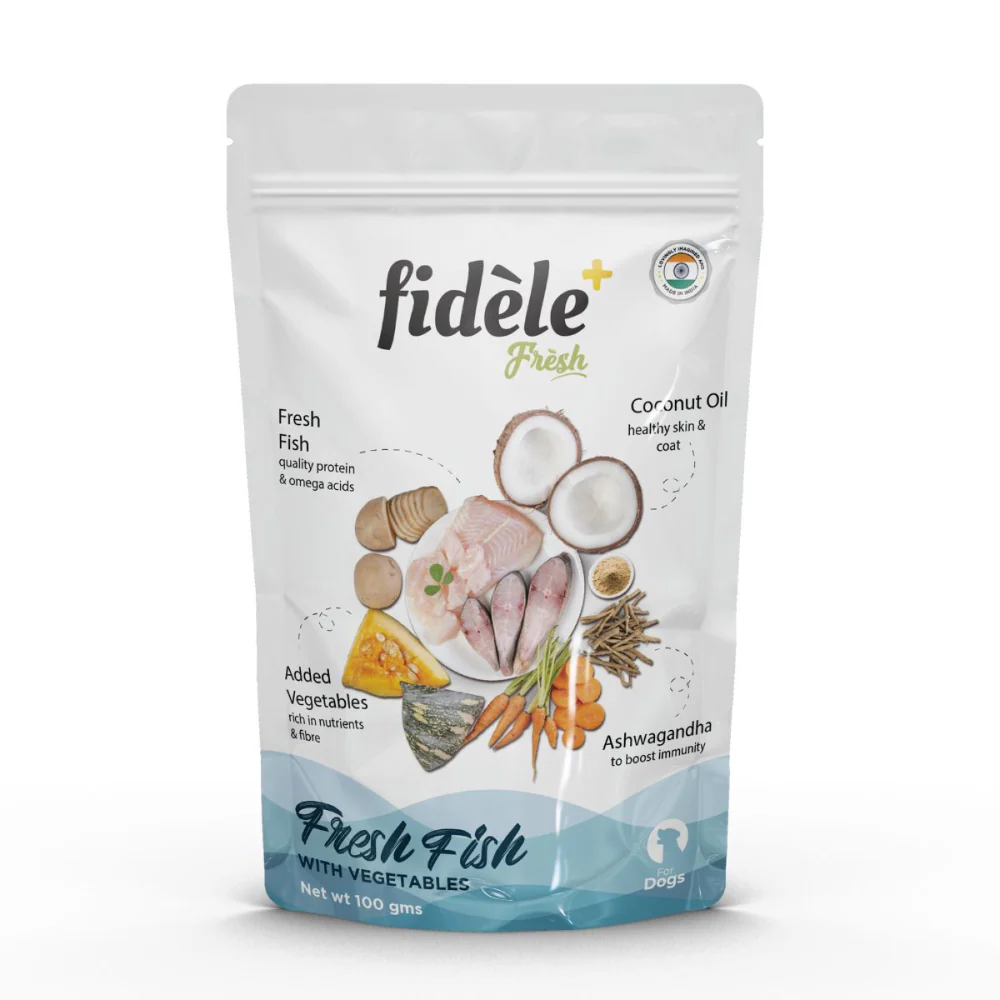 Fidele Plus Fresh Fish with Vegetables Dog Wet Food - Image 2