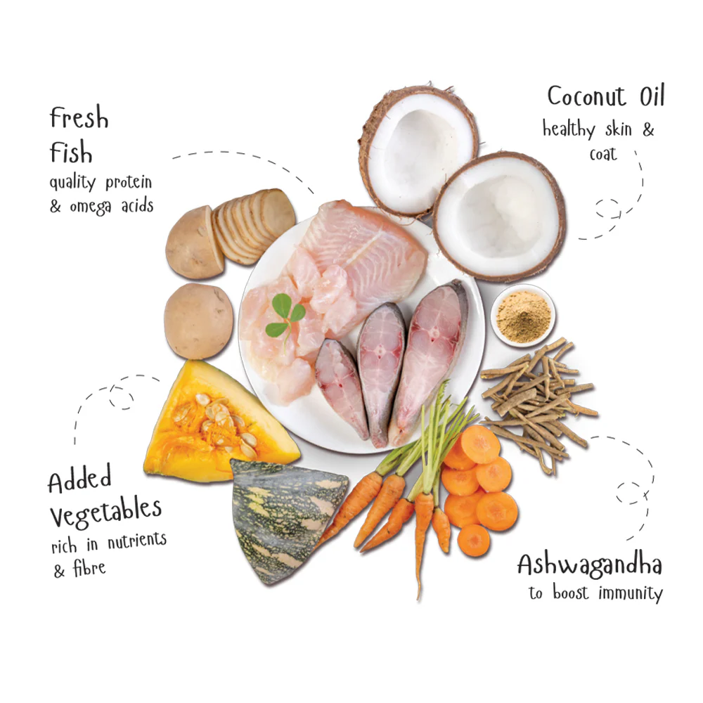Fidele Plus Fresh Fish with Vegetables Dog Wet Food - Image 2