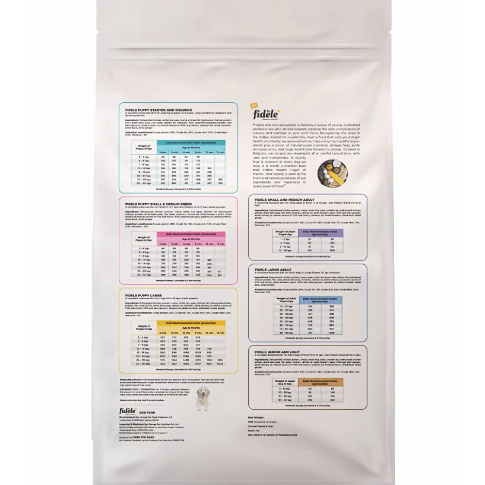 Fidele Plus Large Puppy Dry Food - Image 2