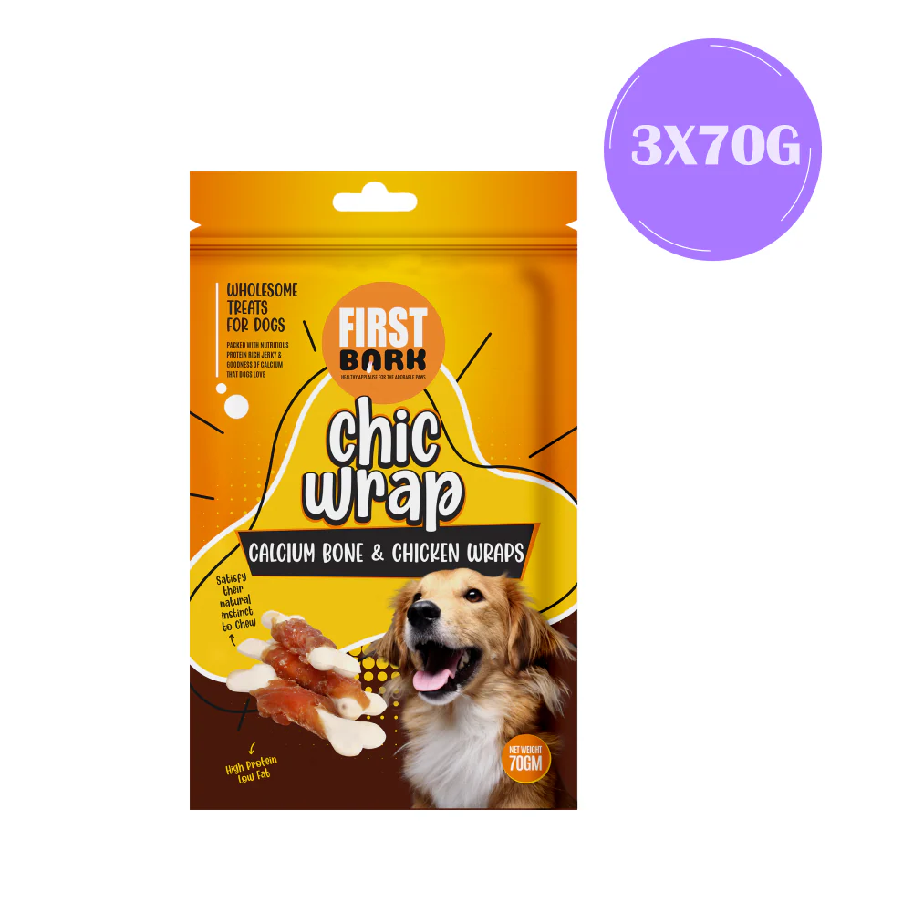 First Bark Calcium Bone & Chicken Wrap Dog Treats - Image 3