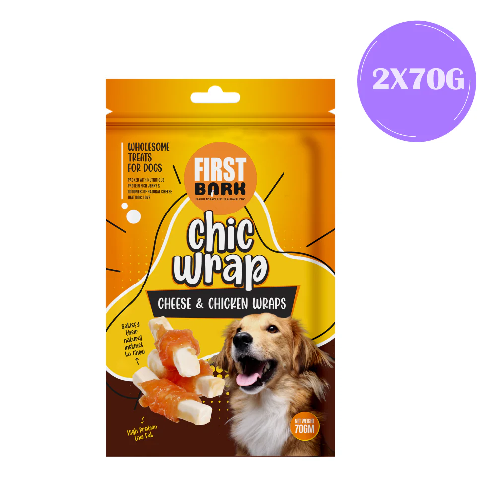 First Bark Cheese & Chicken Wrap Dog Treats - Image 2