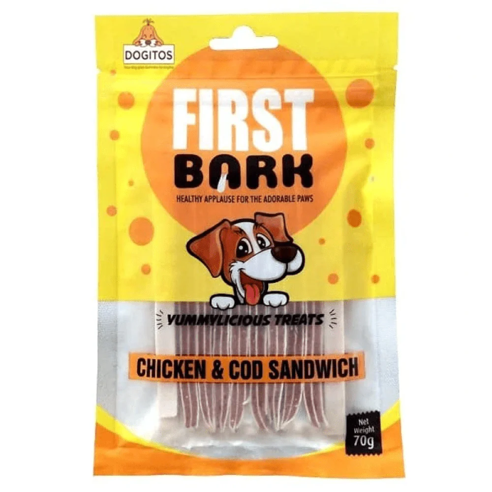 First Bark Chicken & Cod Sandwich Dog Treats - Image 2
