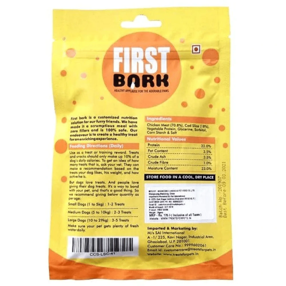 First Bark Chicken & Cod Sandwich Dog Treats - Image 3