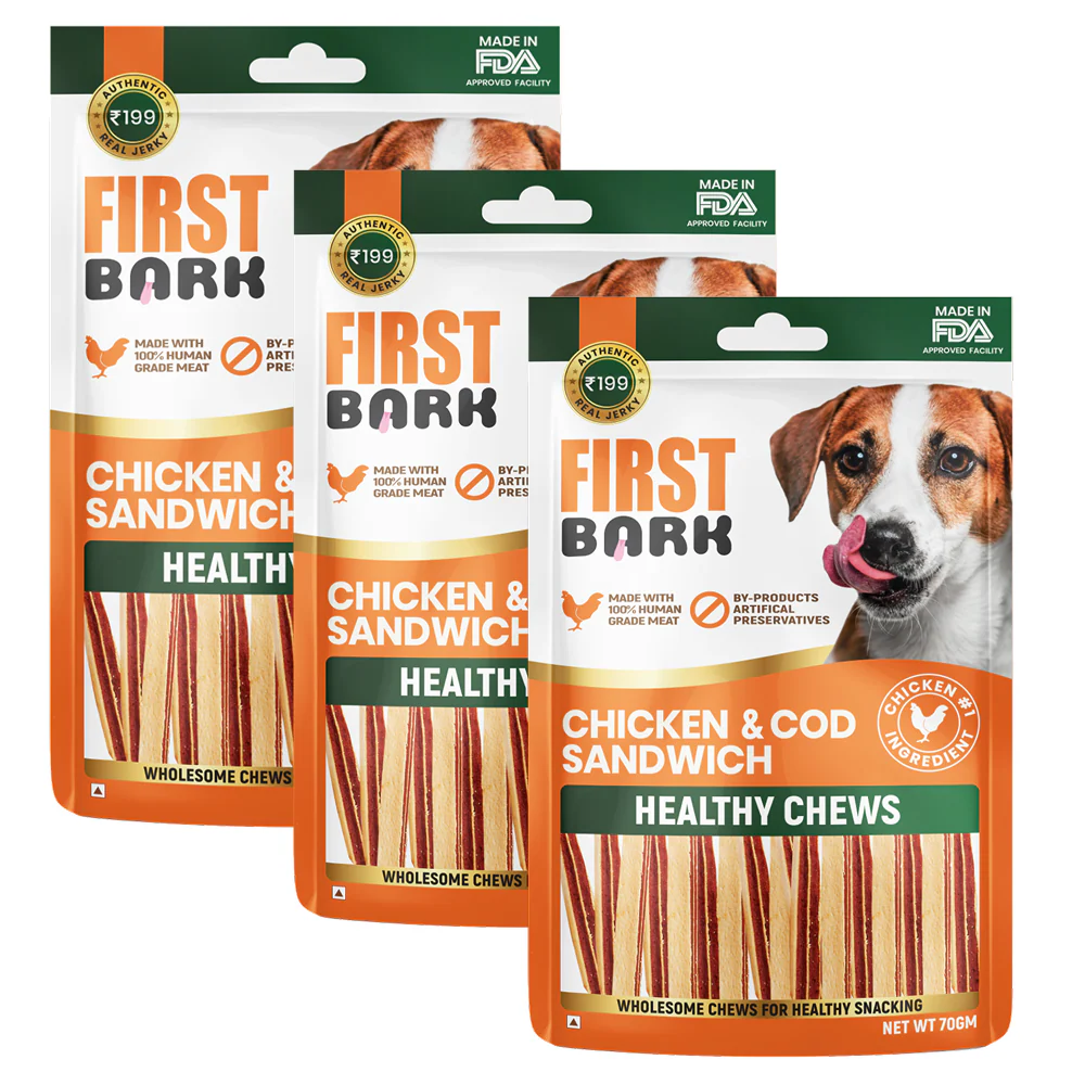 First Bark Chicken & Cod Sandwich Dog Treats - Image 8