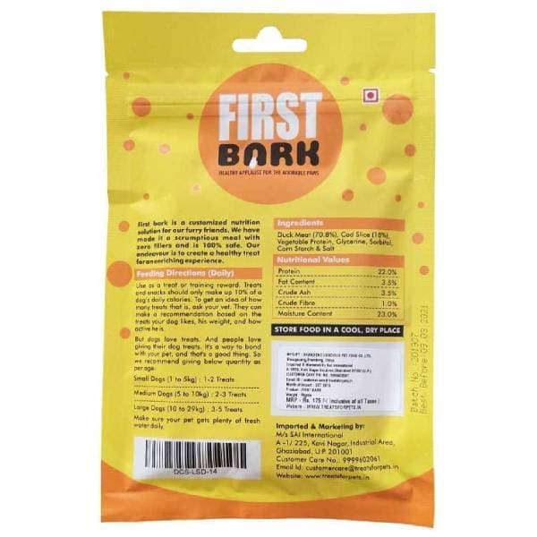 First Bark Duck and Cod Sandwich Dog Treats - Image 2