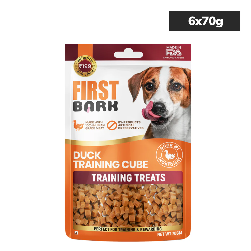 First Bark Duck Training Cubes Jerky Dog Treat - Image 3
