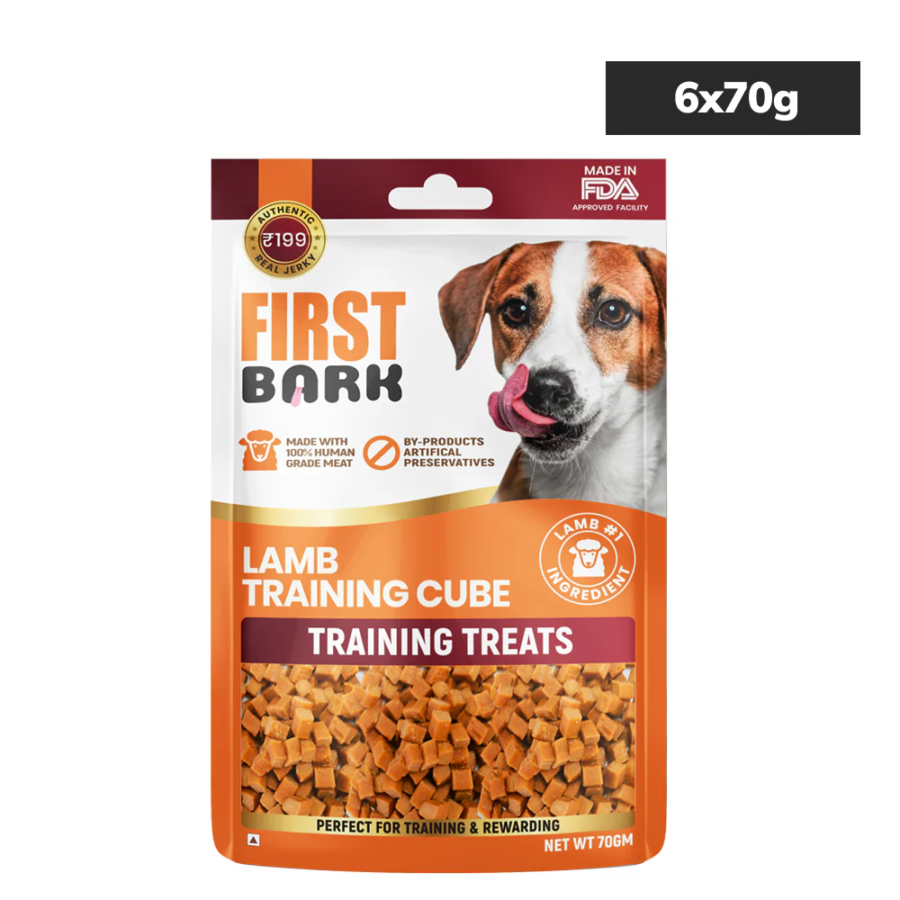 First Bark Lamb Training Cubes Jerky Dog Treat - Image 2
