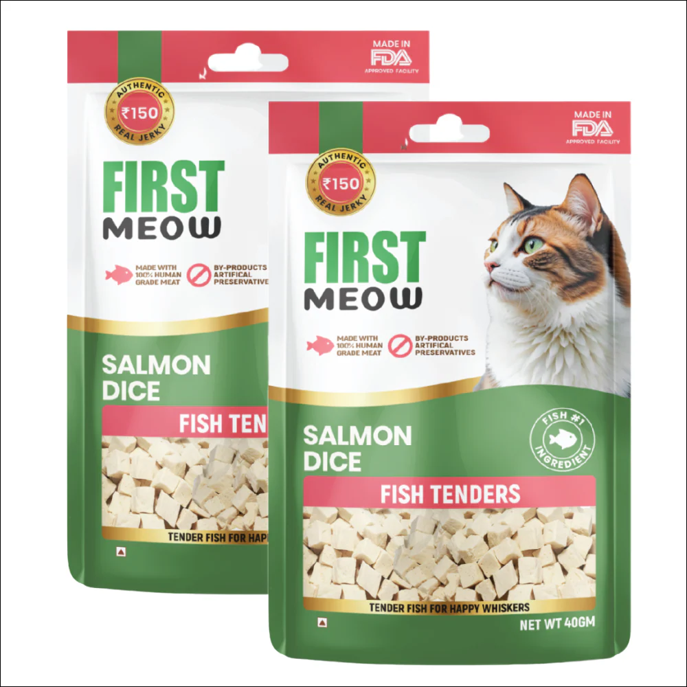 First Meow Salmon Dice Cat Treat - Image 4