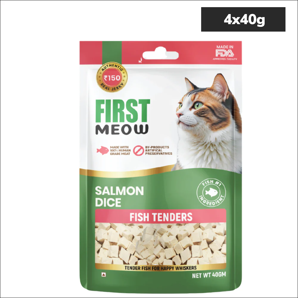First Meow Salmon Dice Cat Treat - Image 5