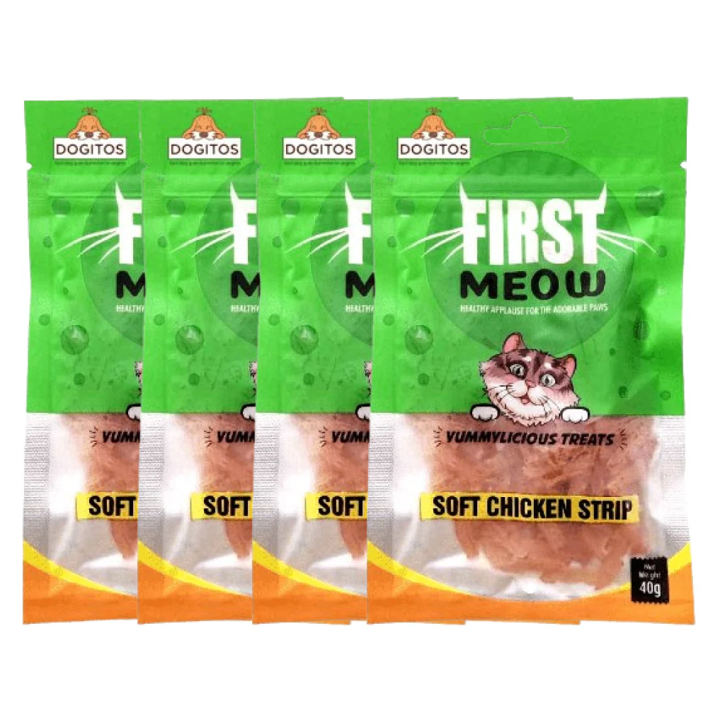 First Meow Soft Chicken Strip Cat Treat - Image 3