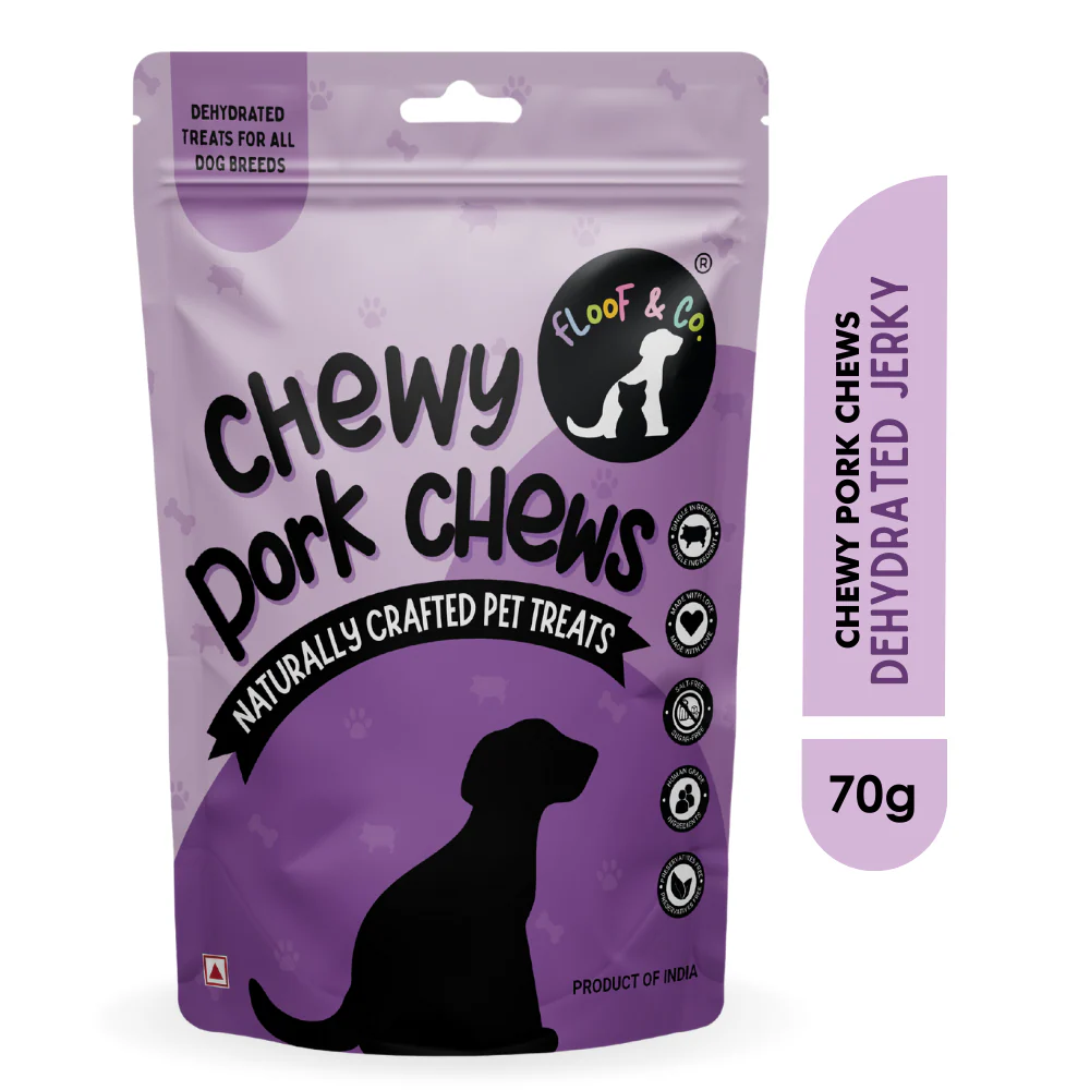 Floof & Co Chewy Pork Chew Jerky Dog Treats - Image 6