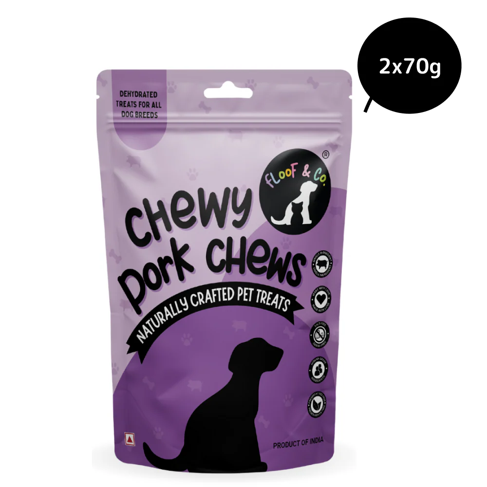 Floof & Co Chewy Pork Chew Jerky Dog Treats - Image 9