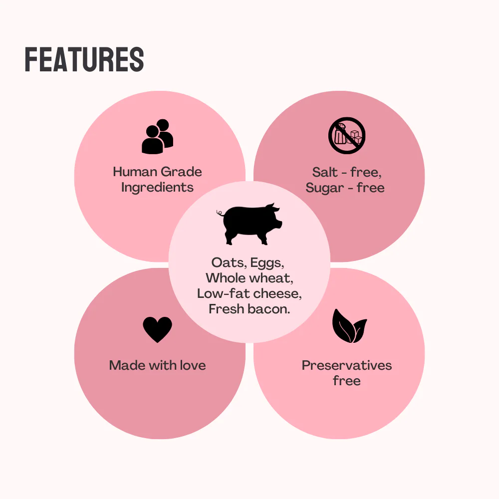 Floof & Co Classic Bacon Cheese Dog Treats - Image 2