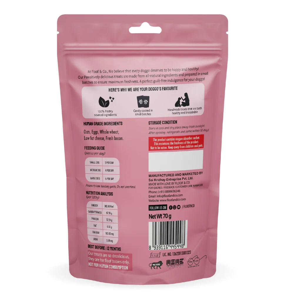 Floof & Co Classic Bacon Cheese Dog Treats - Image 7