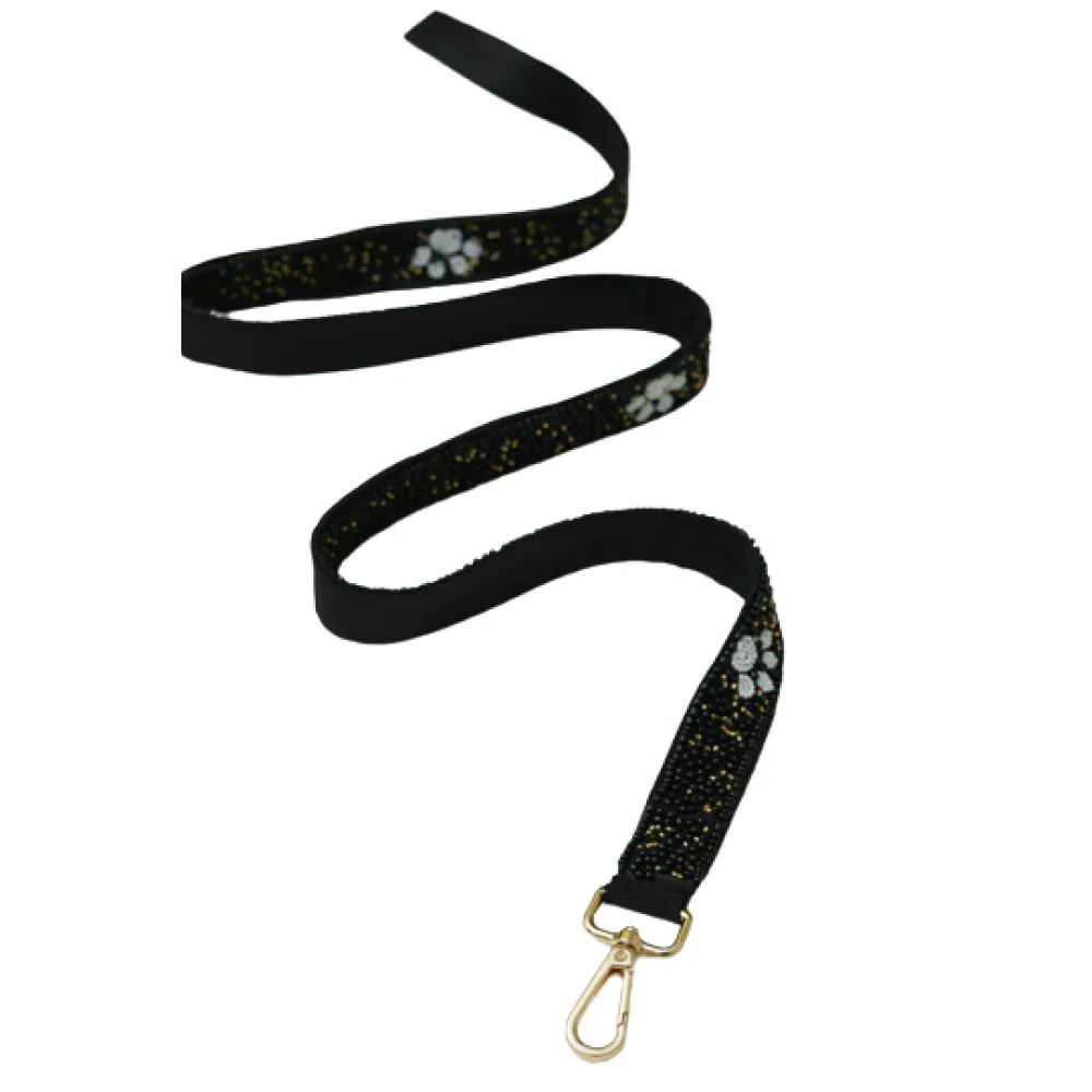 Floof & Co Paw Cocktail Leash & Collar (Blue & White) - Image 3