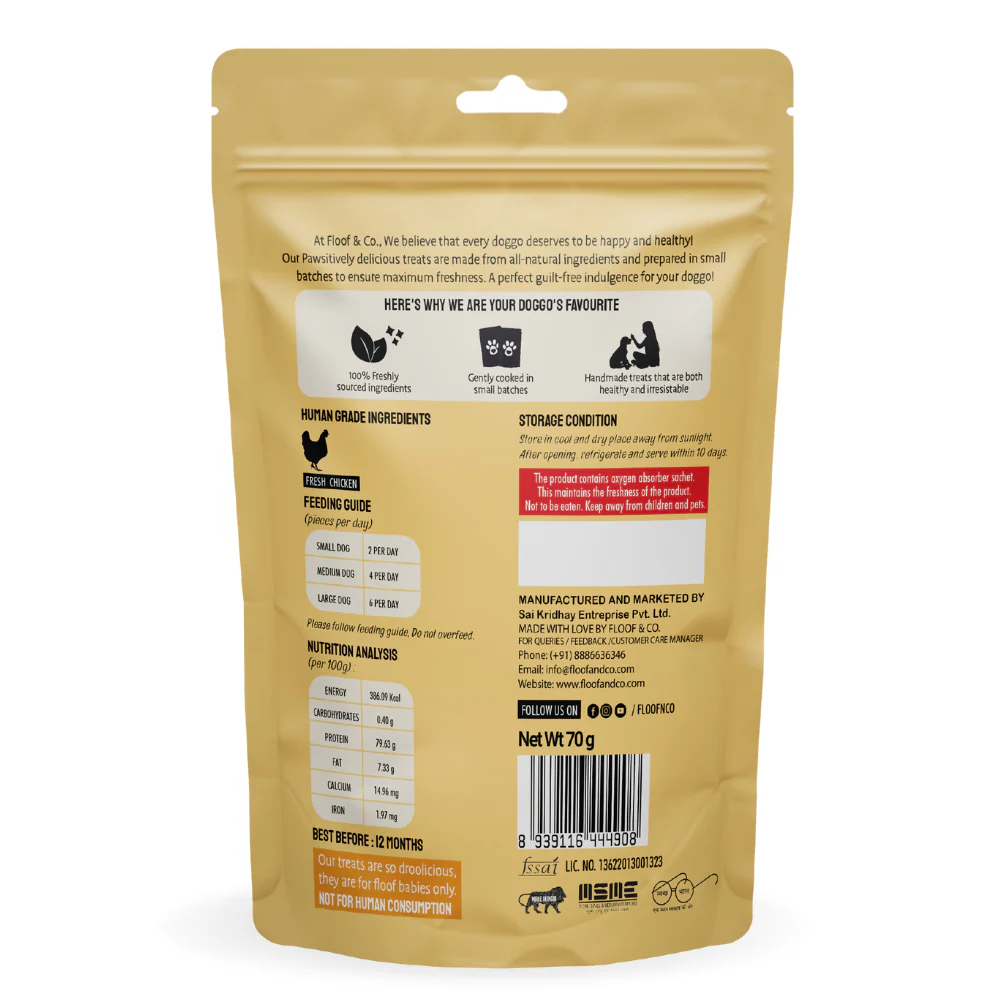Floof & Co Smoked Chicken Jerky Dog Treats - Image 6