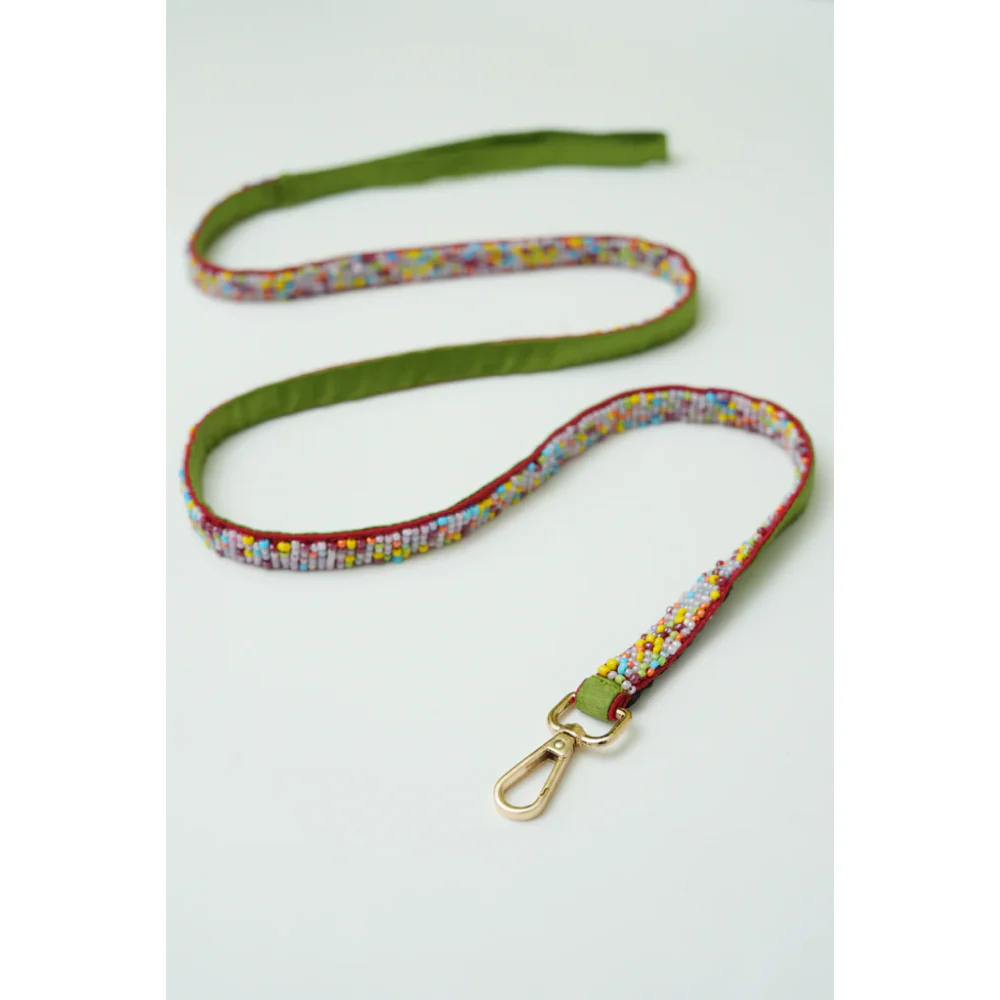 Floof & Co Sprinkles Leash & Collar (Green / Red) - Image 6