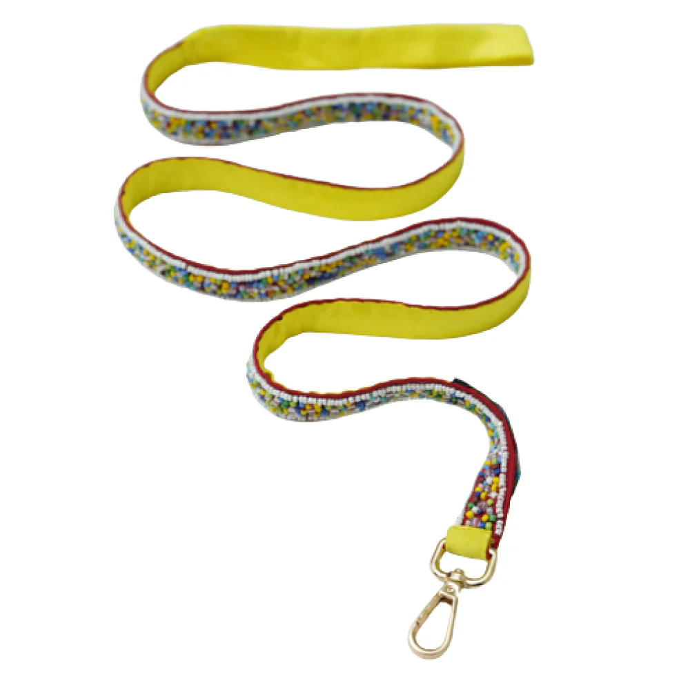 Floof & Co Sprinkles Leash & Collar (Yellow / Red) - Image 3