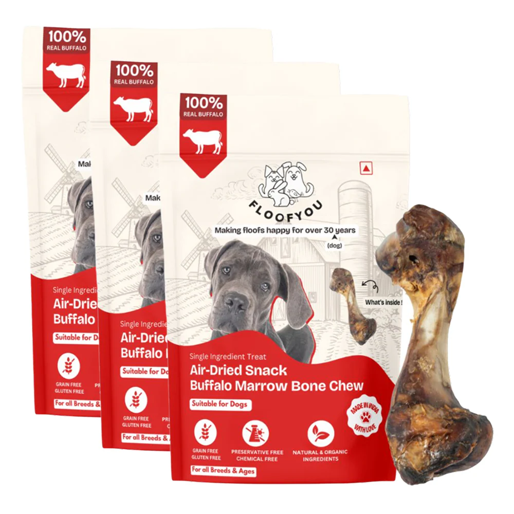 FloofYou Air Dried Buffalo Marrow Bone Chew Dog Treats - Image 11
