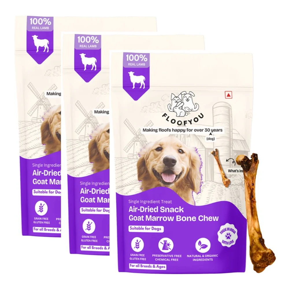 FloofYou Air Dried Goat Marrow Bone Chew Dog Treats - Image 10