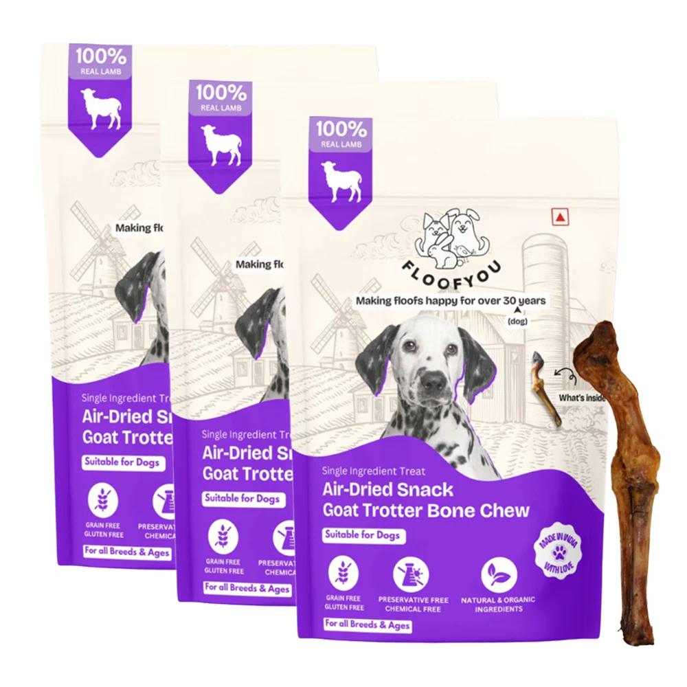 FloofYou Air Dried Goat Trotter Bone Chew Dog Treats - Image 10