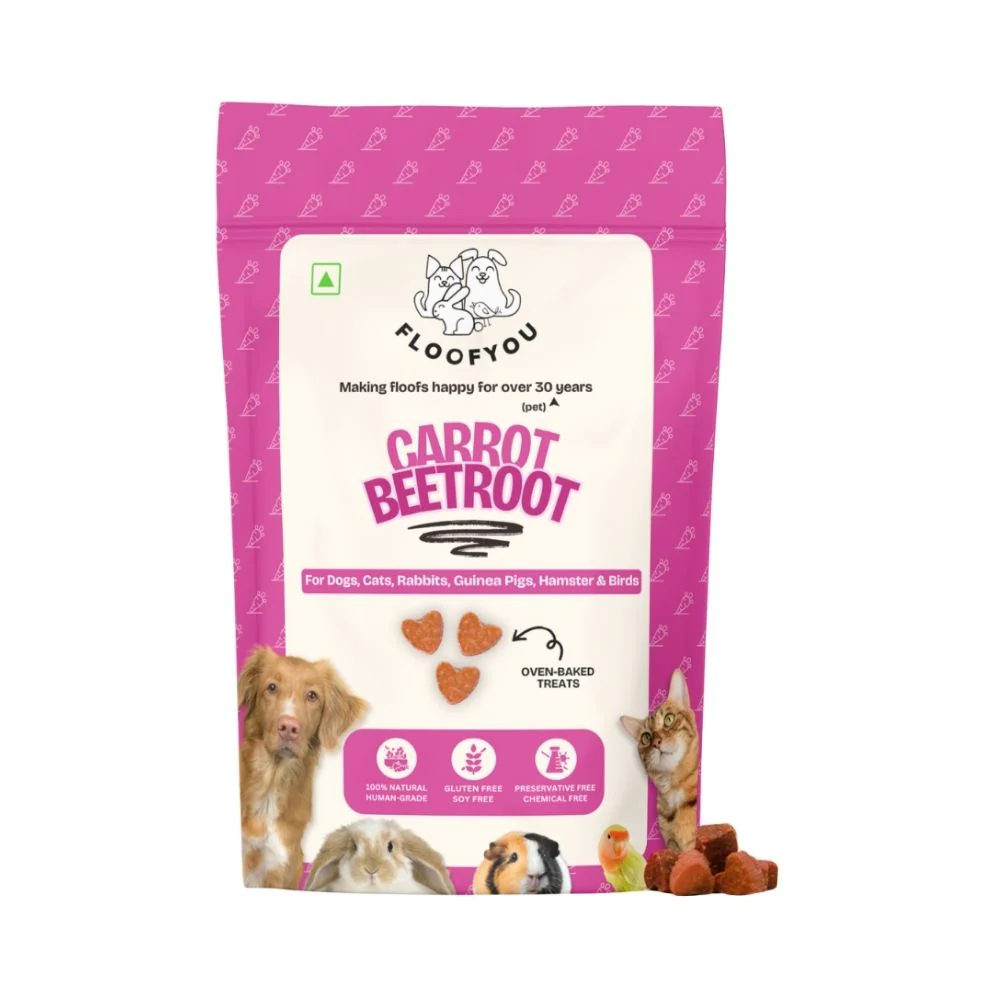FloofYou Oven Baked Carrot Beetroot Rabbit Treats