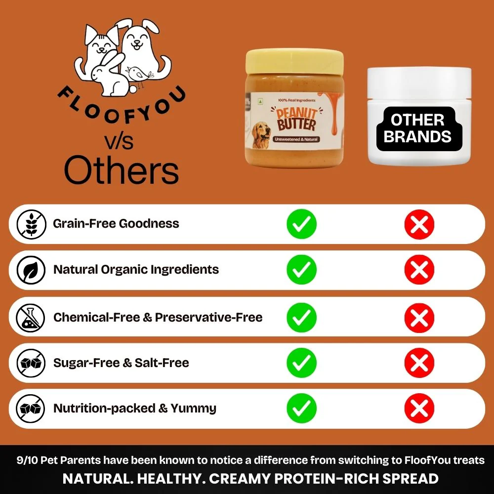 FloofYou Unsweetened & Natural Peanut Butter Dog Treats - Image 3