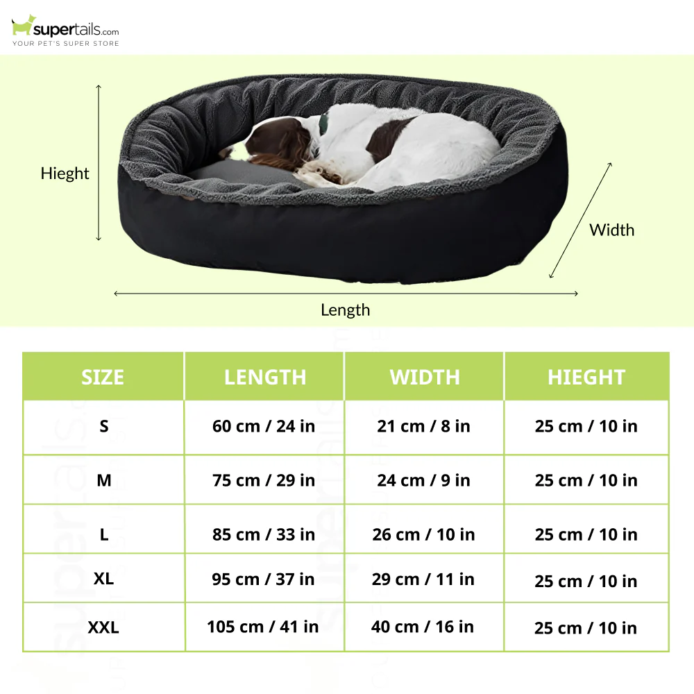 Fluffy's Kozi Pet Ultra Soft Ethnic Designer Polyster Filled Reversable Bed for Dogs and Cats (Black) - Image 3