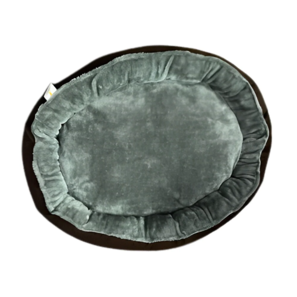 Fluffy's Kozi Pet Ultra Soft Ethnic Designer Polyster Filled Reversable Bed for Dogs and Cats (Black) - Image 4
