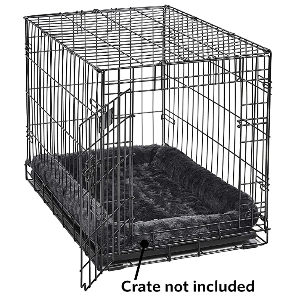 Fluffy's Luxurious Bolster Bed for Dogs and Cats (Black) - Image 5