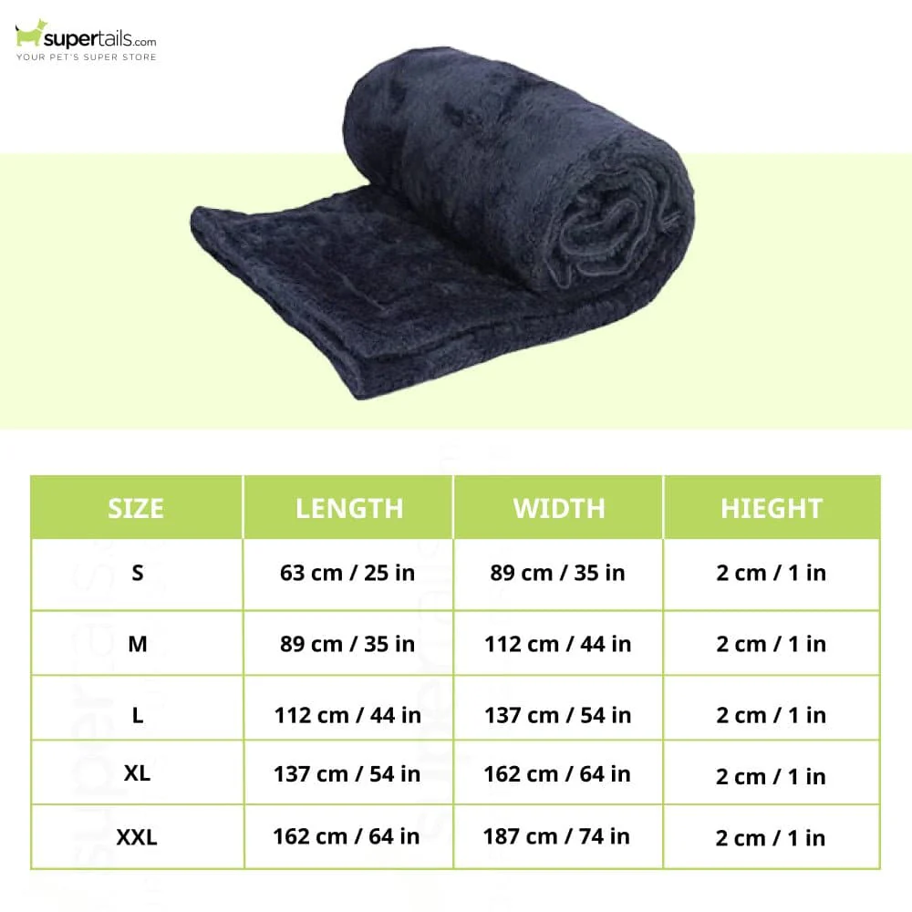 Fluffy's Luxurious Premium Soft and Warm Blanket for Dogs and Cats (Black) - Image 2