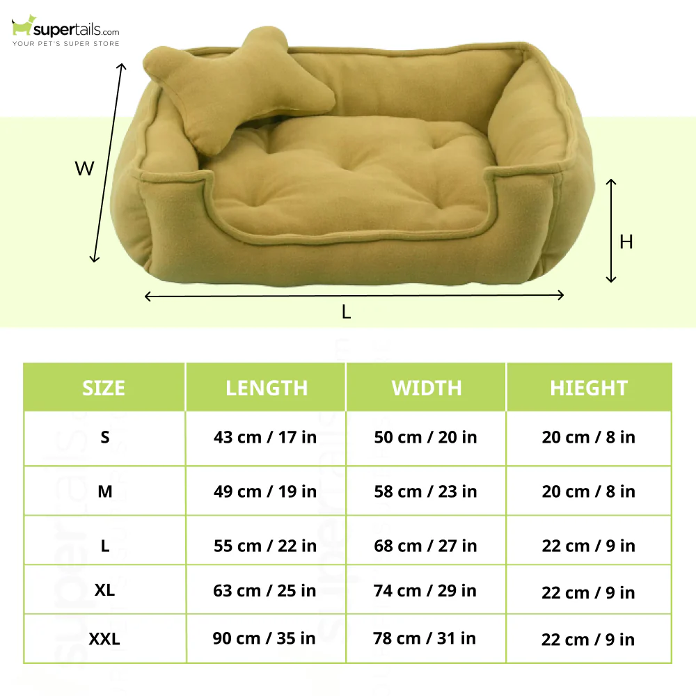 Fluffy's Luxurious Reversible Bed for Dogs and Cats (Beige) - Image 2