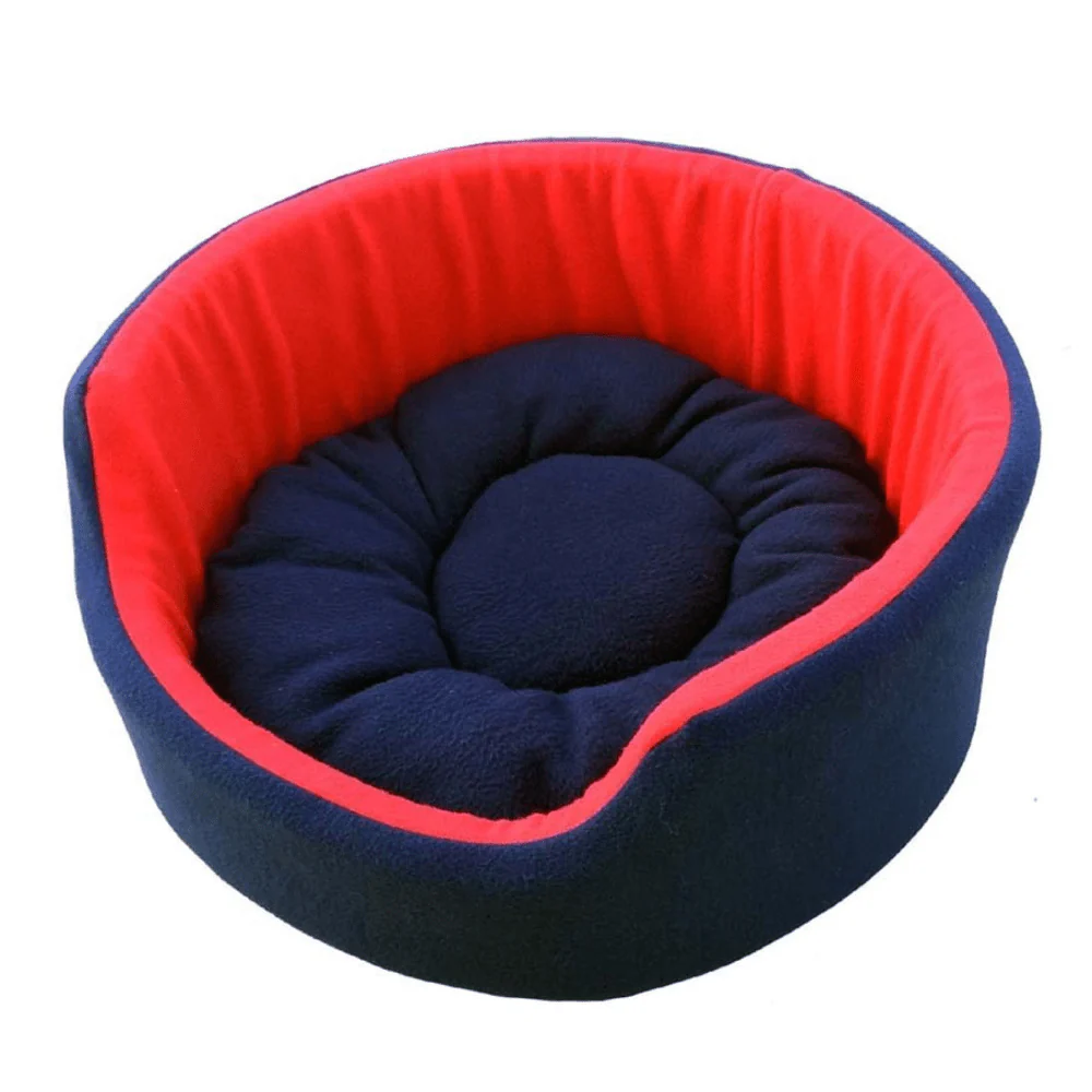 Fluffy's Pawsome Luxurious Both Side Soft Polyester Bed for Dogs and Cats (Red/Blue) - Image 3