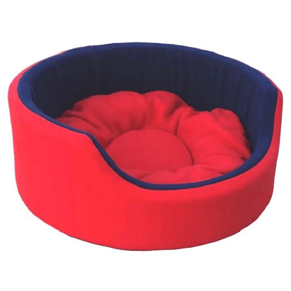 Fluffy's Pawsome Luxurious Both Side Soft Polyester Bed for Dogs and Cats (Red/Blue) - Image 4