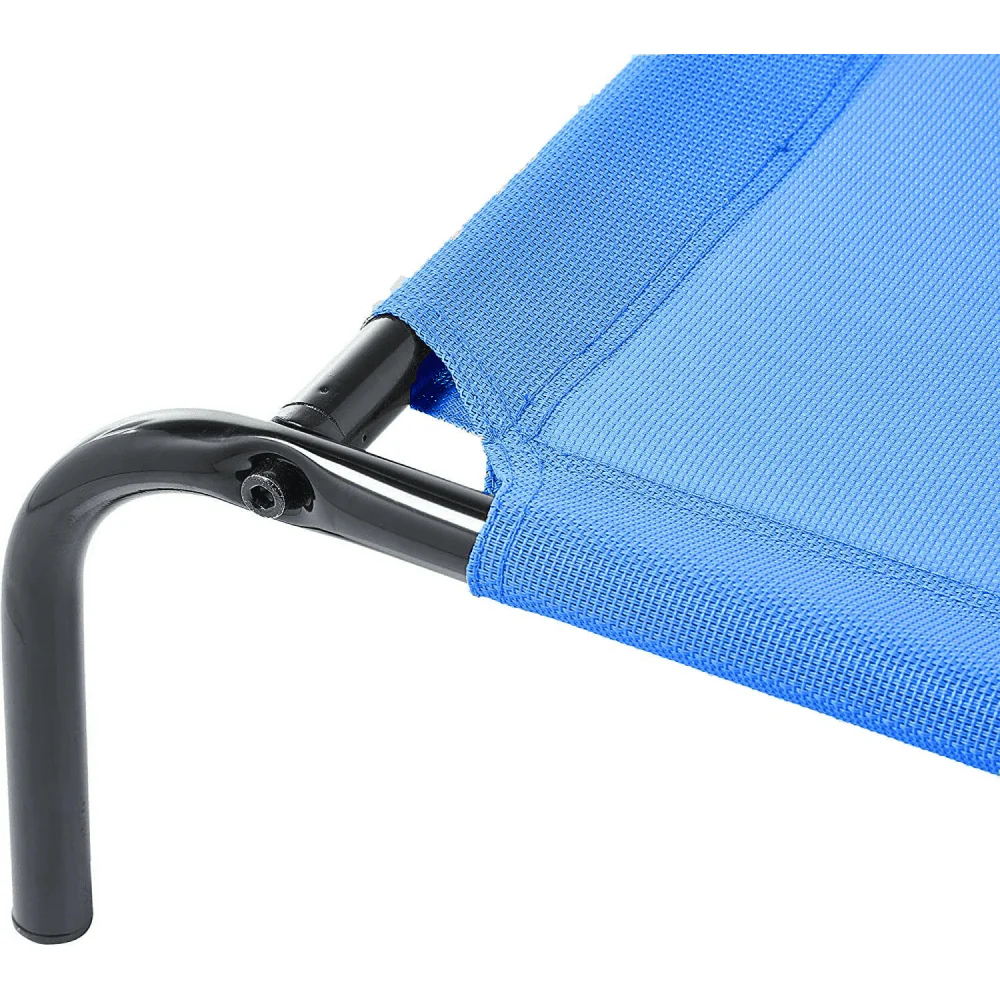 Fluffy's Pawsome Waterproof elevated Sides Camping Bed for Dogs (Blue) - Image 5