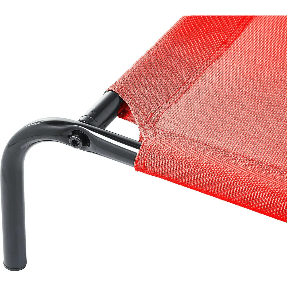 Fluffy's Pawsome Waterproof elevated Sides Camping Bed for Dogs (Red) - Image 5