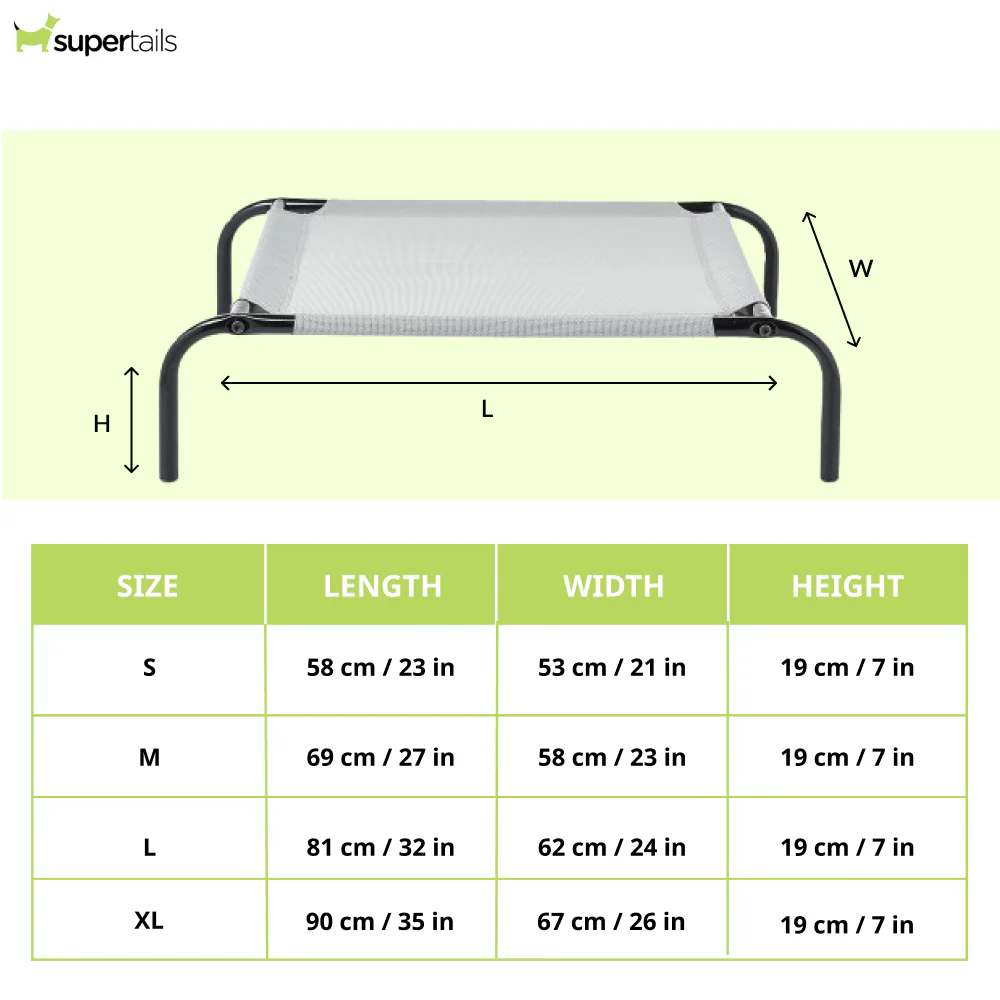 Fluffy's Pawsome Waterproof elevated Sides Camping Bed for Dogs (Grey) - Image 3