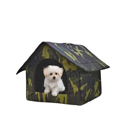 Fluffy's Petslover Luxurious Foldable Tent For Dogs and Cats (Army Print) - Image 3
