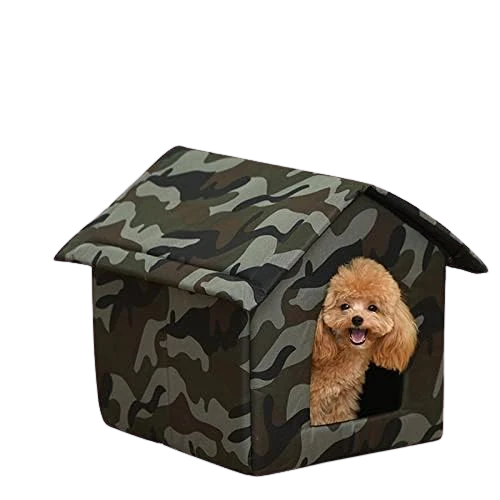 Fluffy's Petslover Luxurious Foldable Tent For Dogs and Cats (Army Print) - Image 4