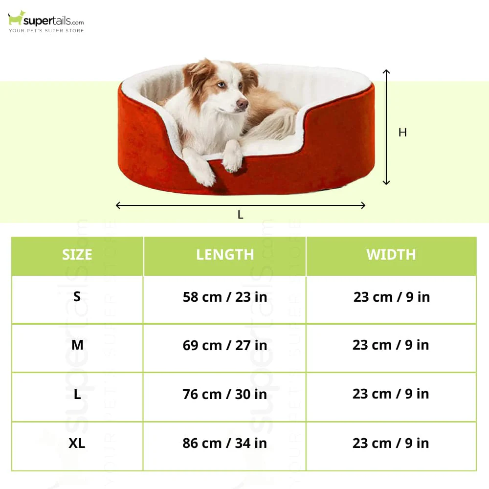 Fluffy's Petslover Warm Fleece Winter Round Shape Reversible Ultra Soft Bed with Cushion Pillow for Dogs and Cats (Red) - Image 2
