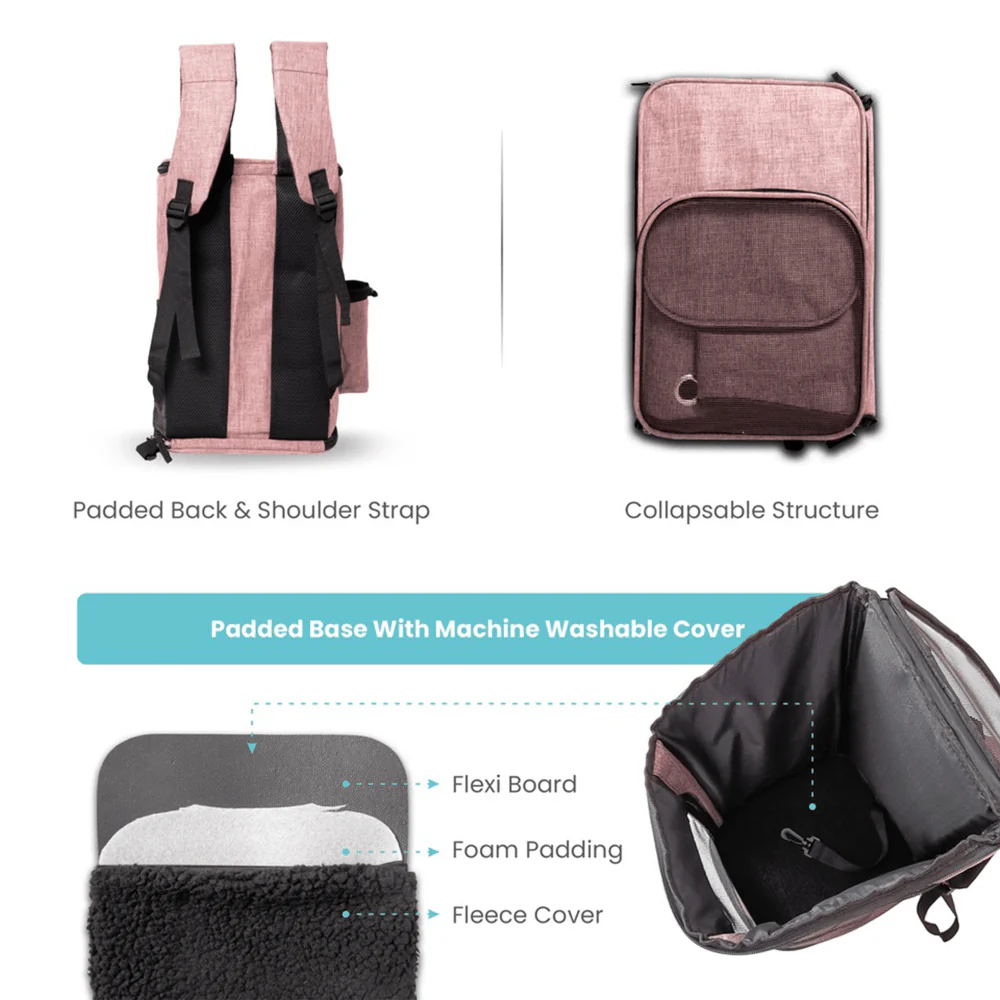 Barkbutler x Fofos Comfort Premium Outdoor Carrier for Small Dogs and Cats - Image 4