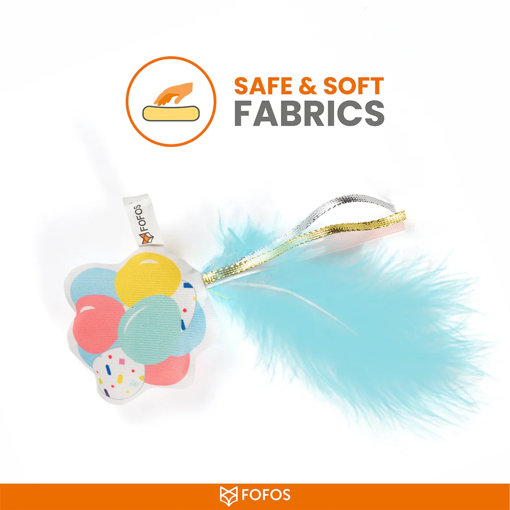 Barkbutler x Fofos Birthday Balloon Catnip Toy for Cats - Image 5